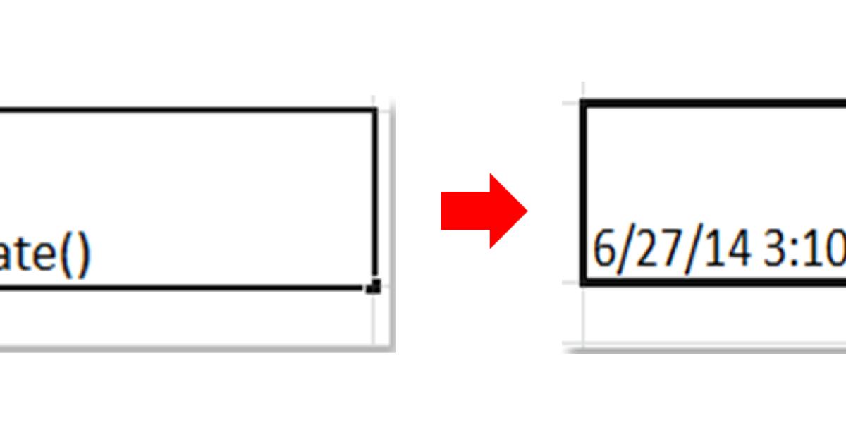 Hướng dẫn tự động cập nhật thời gian edit file Excel gần nhất